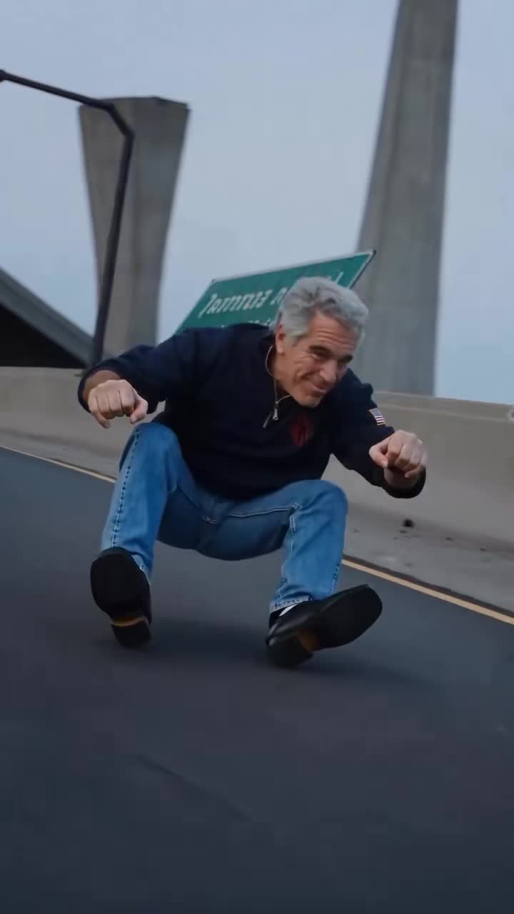 A scene from the original invisible-motorcycle chase